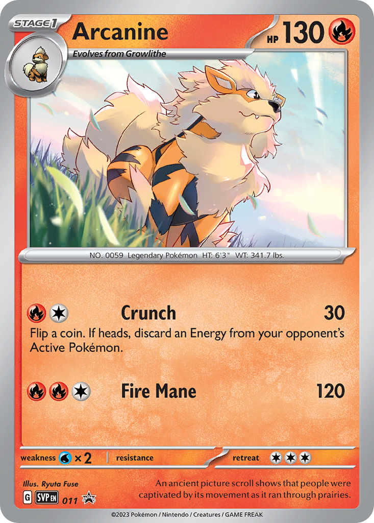 Scarlet & Violet Promo Arcanine #11